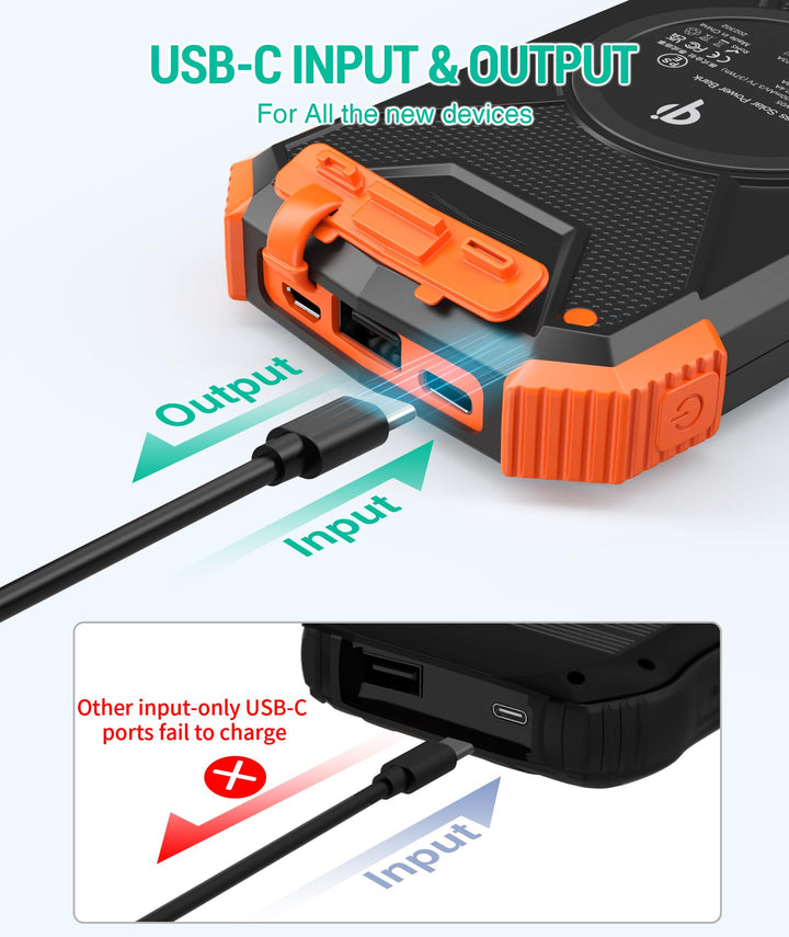 BLAVOR PN-W05 10,000mAh Qi Wireless Solar Power Bank Black BLAVOR PN-W05 10,000mAh Qi Wireless Solar Power Bank Black