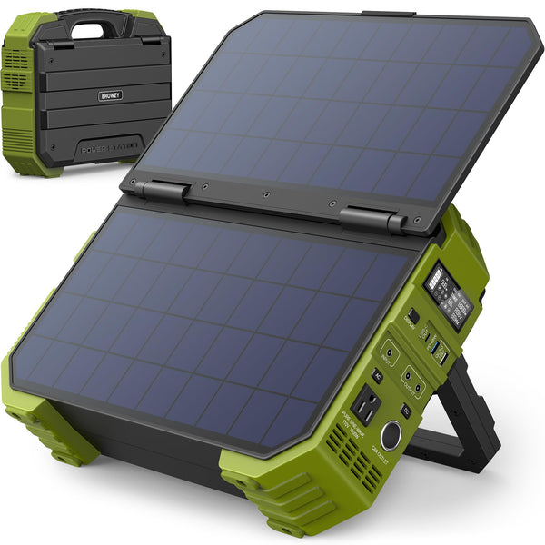 Solar Portable Power Station(AC 1000W / PD Output,614Wh Battery, 192000mAh)