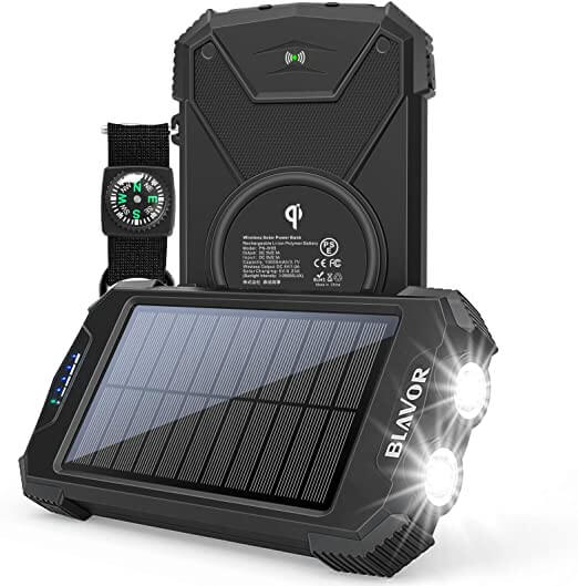 BLAVOR Cargador Solar Power Bank Plus 10W Cargador Solar Portátil (5V/2A  Max)